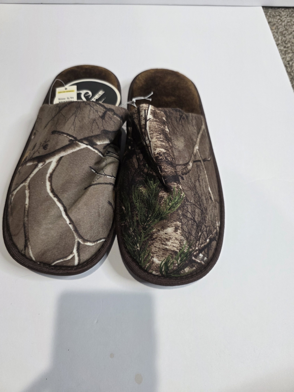 Realtree Brown Camo Slip-On House Slippers